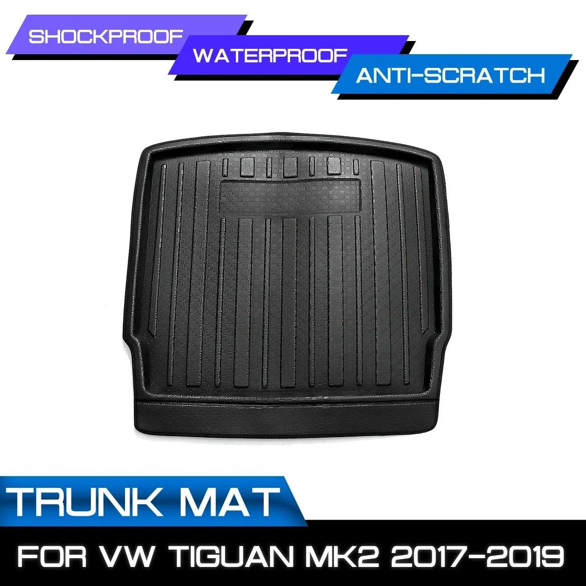 Auto Cargo Liner Boot Vassoio Baule Posteriore Copertura Matt Zerbino Pavimento Tappeto Kick Pad Per Volkswagen Per VW Tiguan MK2 2017 2018 2019