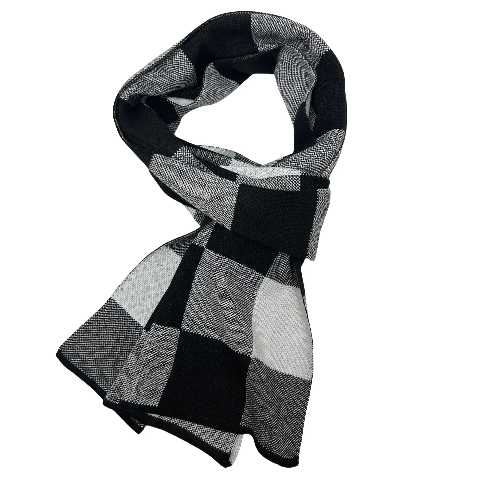 

Новый мужской универсальный вязаный модный шарф, зимний корейский стиль, модные теплые вязаные шарфы, мужской термотеплый глушитель для шеи