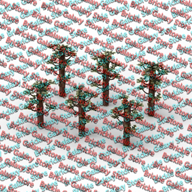 QWERT Creators Plant Series Model MOC Building Bricks Medium Green Tree Modular Technology Gifts Holiday Assemble Children Toys