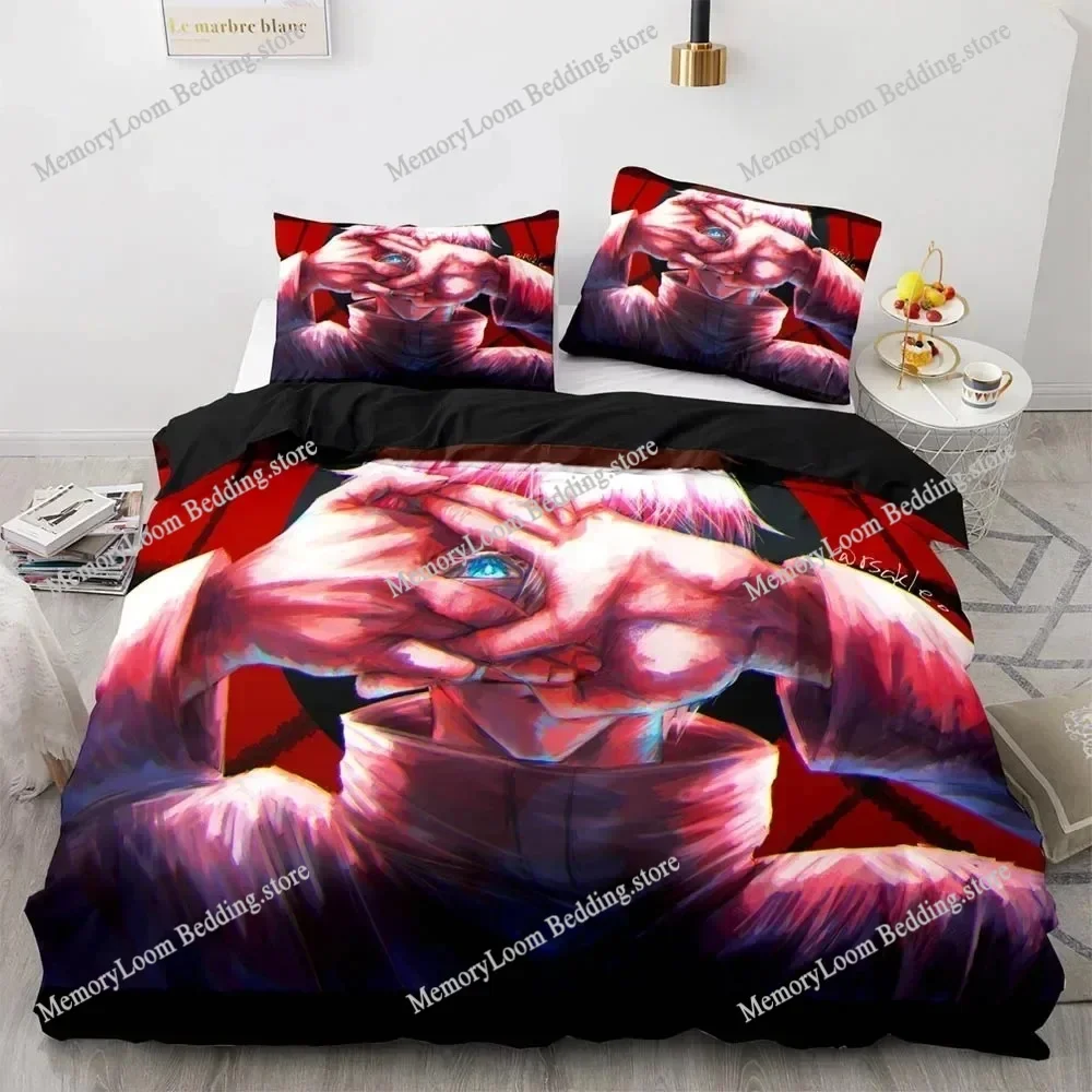 

Jujutsu Kaisen Bedding Set Single Twin Full Queen King Size Anime Bed Set Aldult Kawaii Kid Bedroom 3D Print Duvet Cover Sets