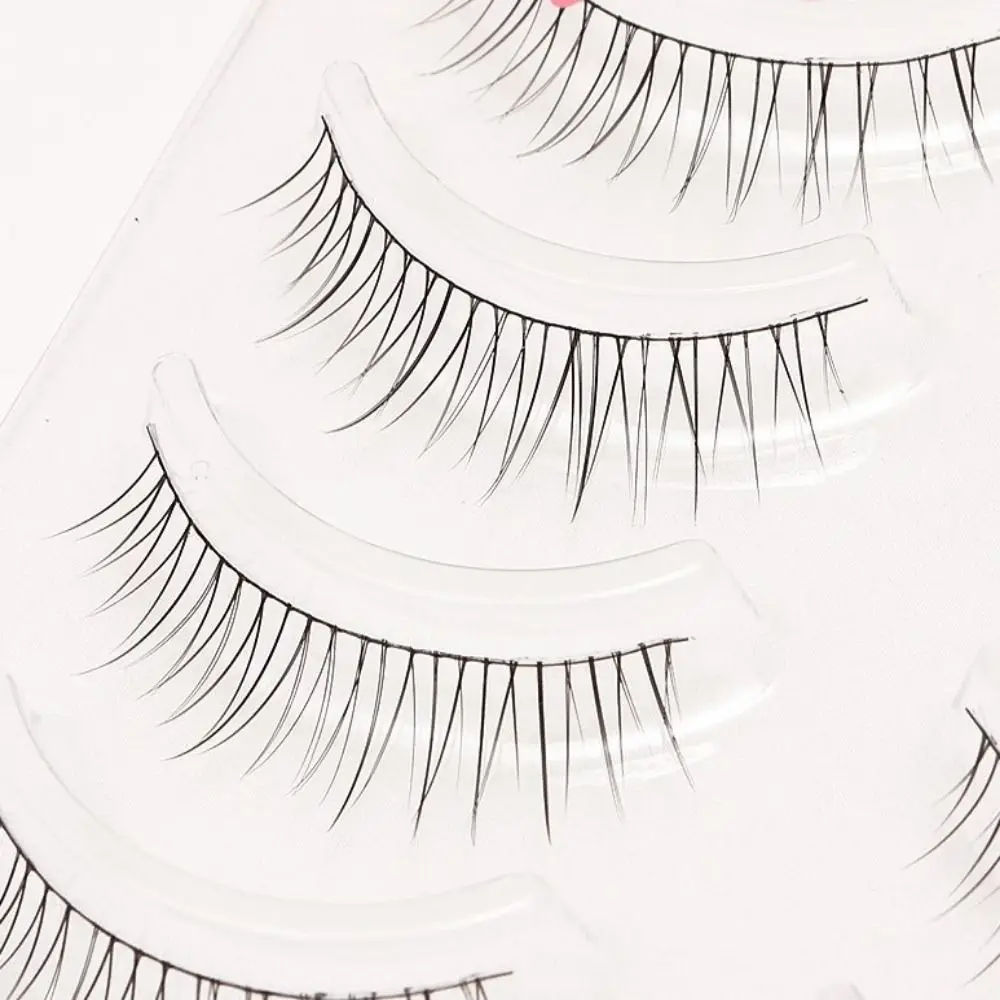 3D Nerz Haar Falsche Wimpern Dünne Transparente Stiel Natürliche Simulierte Manga Wimpern Kleiner Teufel Anfänger Make-Up-Tools