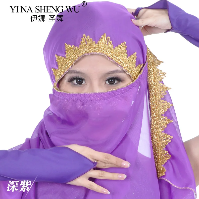 Buikdans Grote Sluier Sjaal Hoge Kwaliteit 120*70Cm Tribale Hoofddoek Zigeuner Sjaals Dans Sjaals Zigeuner Sjaal Grote Witte Uitvoering