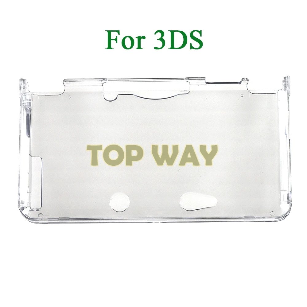 5PCS Stylish Hot Sale Transparent Plastic Clear Crystal Protective Hard Shell Skin Case Cover For 3DS