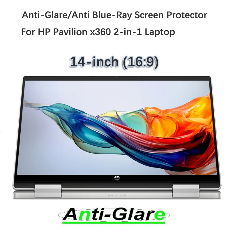 2X Anti-Glare/Anti Blue-Ray Screen Protector for HP Pavilion x360 2-in-1 Laptop 14t-ek200 14t-ek1000 14-ek2087nr 14