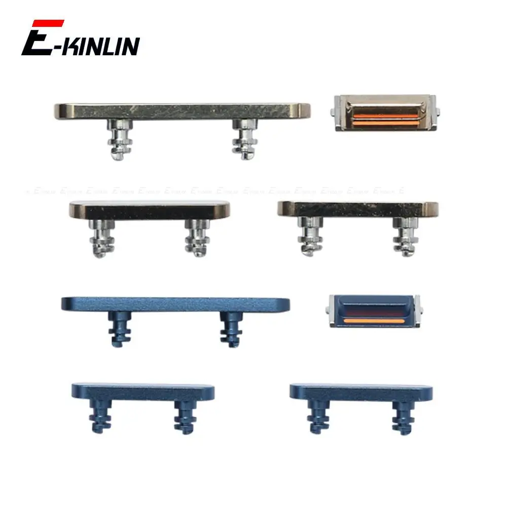 For iPhone 13 mini 13 Pro Max Volume Vibrate Key Switch Power Lock Side Button Full Set Housing Repair Parts