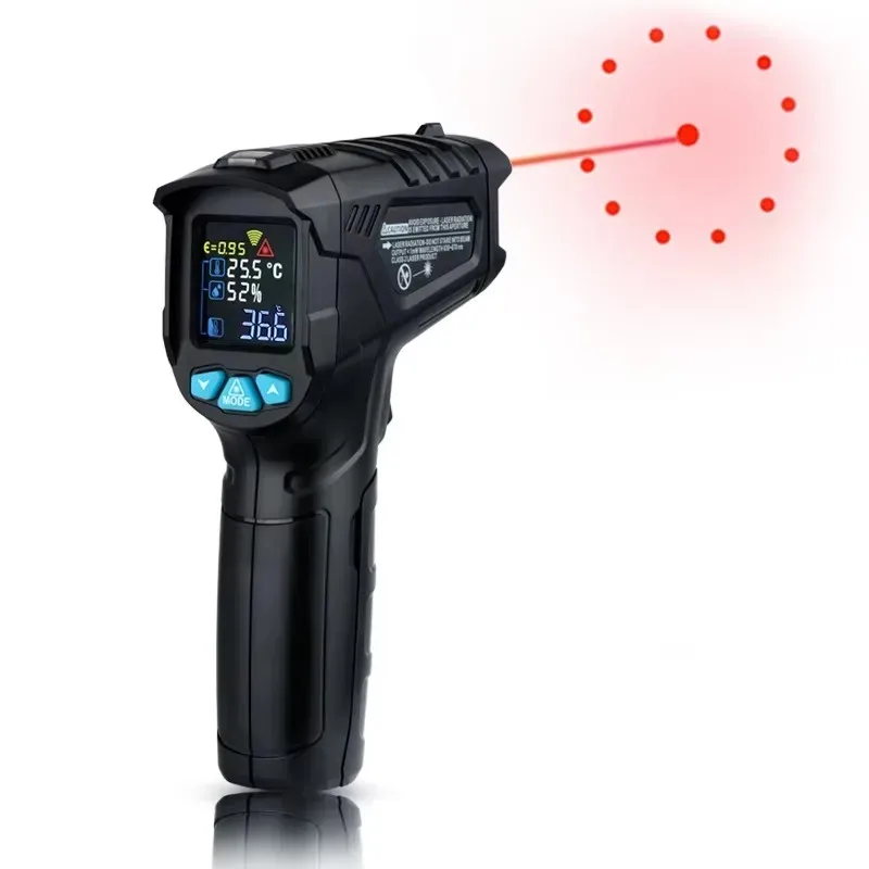 Industrial Thermometer  IR01D Non Contact Infrared Thermometer Laser Termomter with BBQ Pizza Oven Thermometer