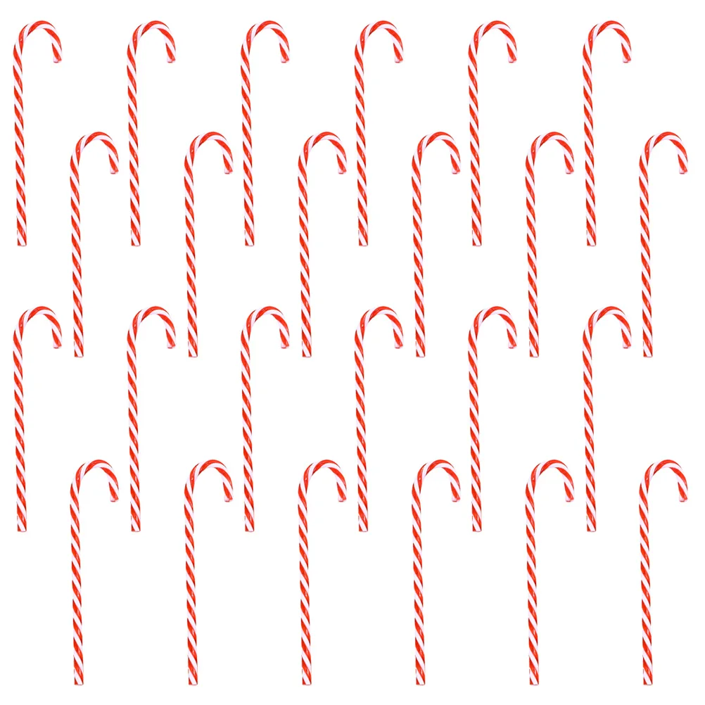 

24 PCS Christmas Walking Stick for The Elderly Candy Cane Tree Decoration Colorful