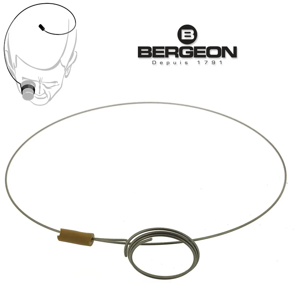 Bergeon 5461 Loupe Magnifier Eyeglass Holder In Stainless Steel Watchmakers Jewellers