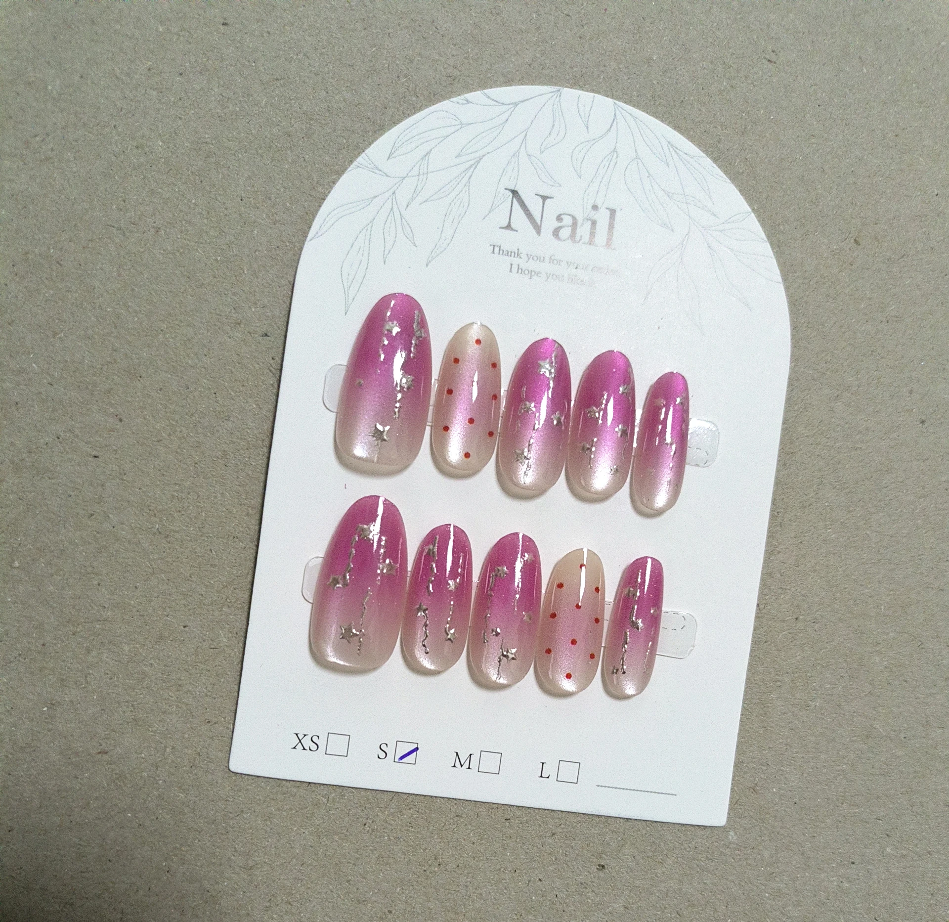 10개 수제 반짝이 별 프레스온 네일 그라데이션 핑크 - Nail Art Glossy 리뷰 및 가격