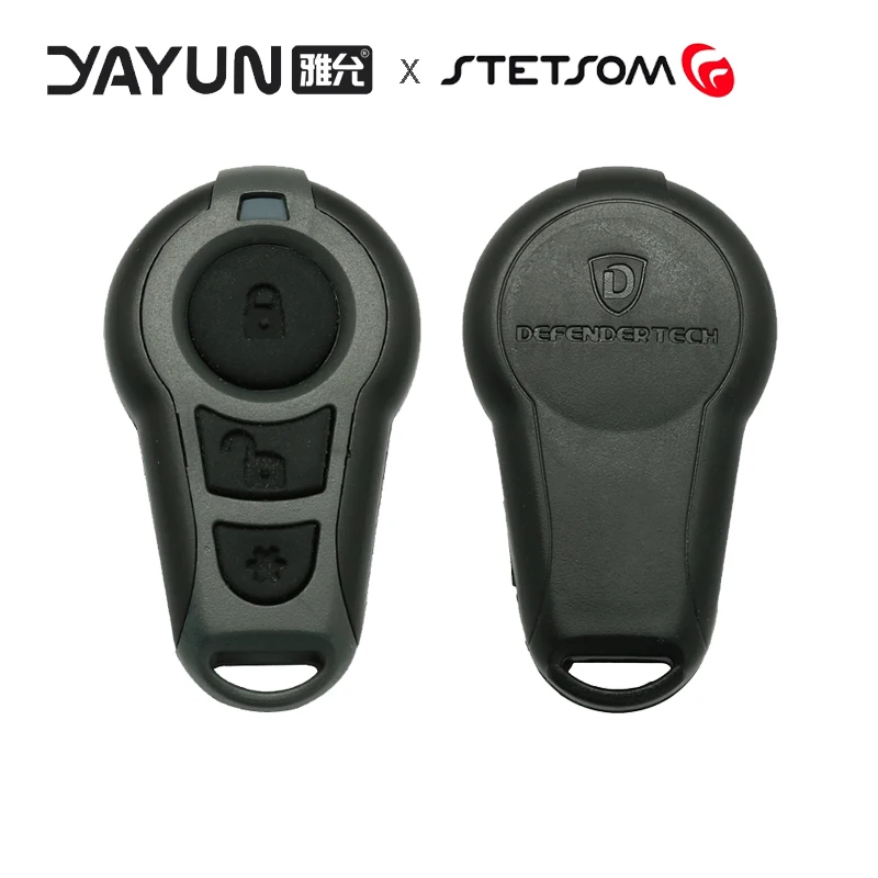 YAYUN Defendertech Stetsom Moto FKS Sistec Microcontrol etui Alarm samochodowy kontrolne z 3 przyciskami biały szary czarny