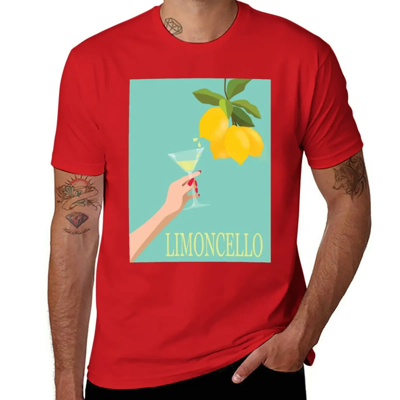 New Limoncello T-Shirt t-shirts man Blouse mens tall Male fashion anime clothes new in tops & tees heavyweight Male Cartoon