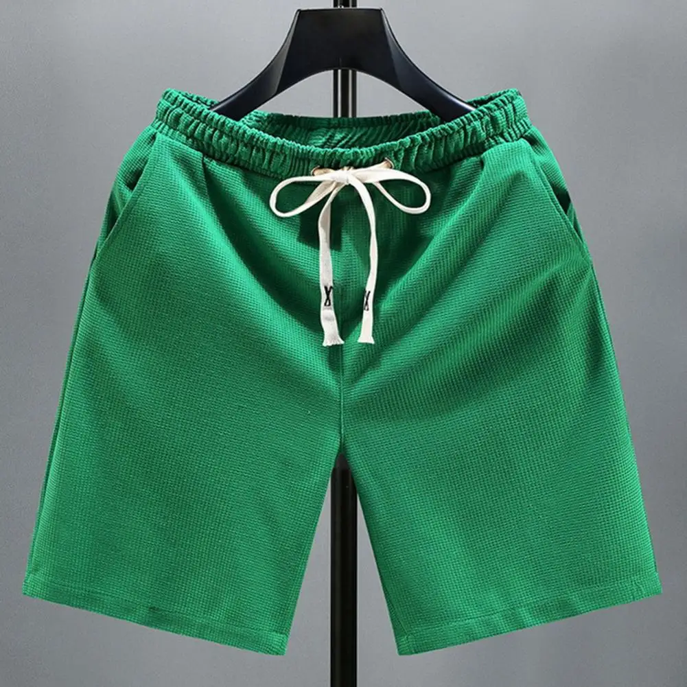 

Шорты мужские с эластичным поясом, повседневные стильные летние с карманами, пляжные спортивные однотонные, уличная одежда