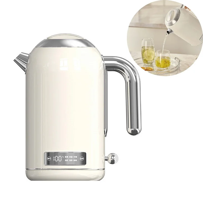 1.7L Electric Kettle 316 Stainless Steel Smart With Temperature Display Fast Boil Kettle Baby Constant Temperature Kettle 220V