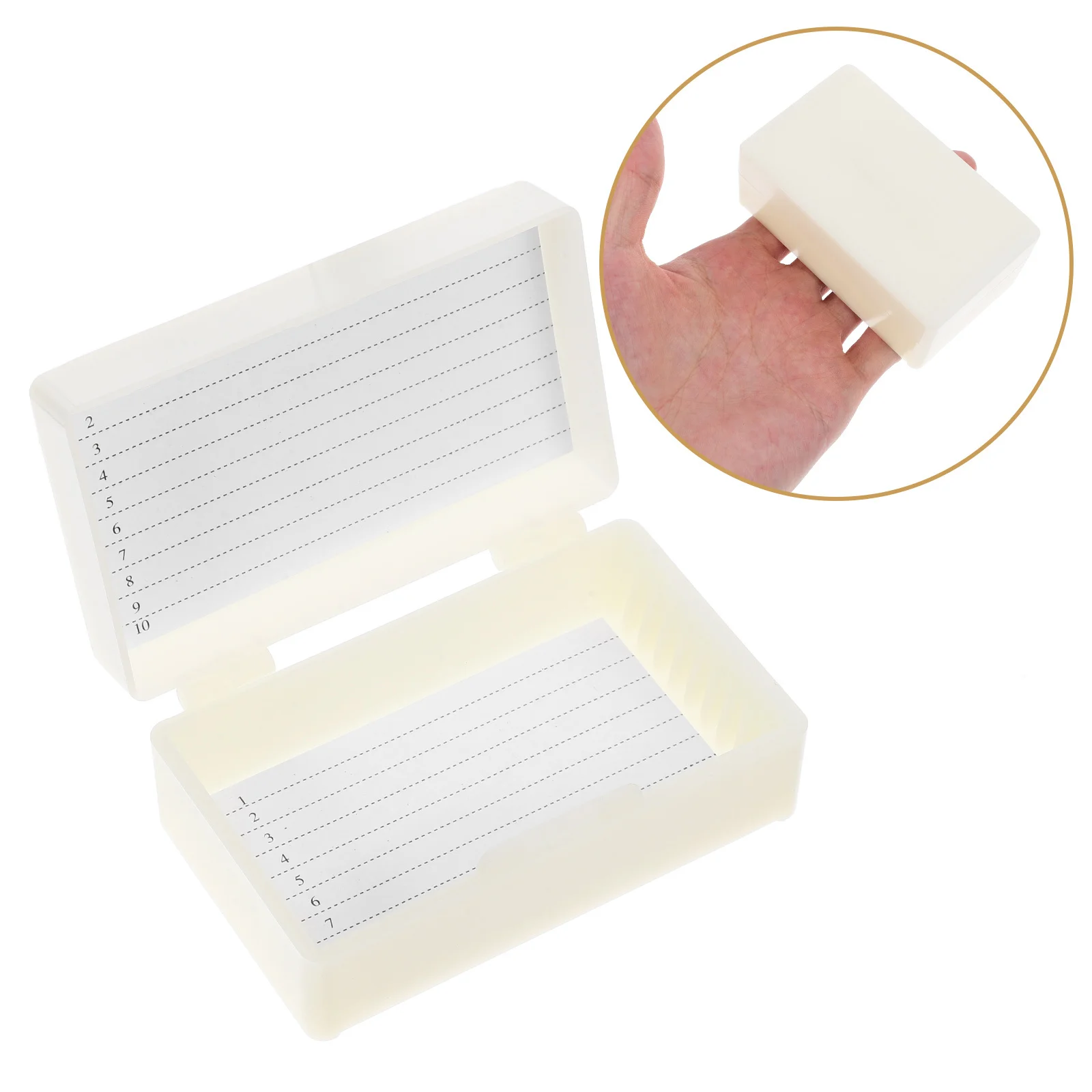 

Microscope Slides Storage Box Laboratory Tissue Section Holder With Serial Number Durable Design For Pathology Slide