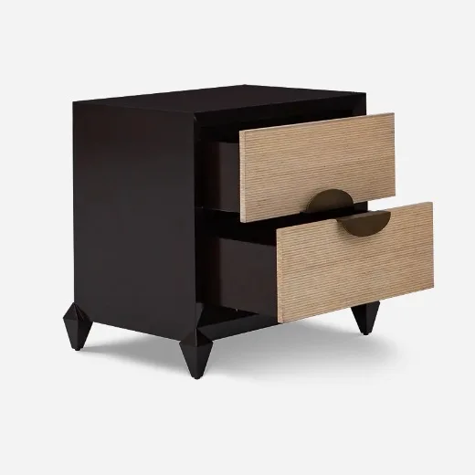 طاولة بجانب السرير منحوتة من الخشب الصلب على الطراز الأوروبي مخصصة على الطراز الفرنسي لغرفة النوم لاستخدام غرفة المعيشة #4