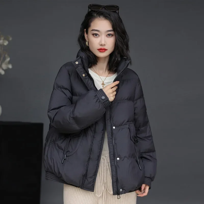 Women's Models Autumn Winter Tops Jacket Down Coat Duck Short Zipper Thickened Personalized Simple Comfortable Niche Versatile