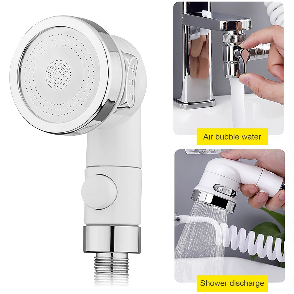 CANBOUN Shower Head Attachment Faucet Basin Sink Sprayer Bathroom Accessories Water-Saving Shampoo Nozzle Bracket Extender