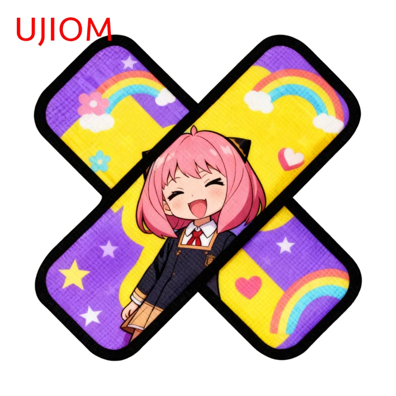 UJIOM Anya Band Aid Chibi Girl Wall Sticker Creative Sunscreen Advance Guard PVC Decal Adorable Vinyl Window Vestibulec Decor