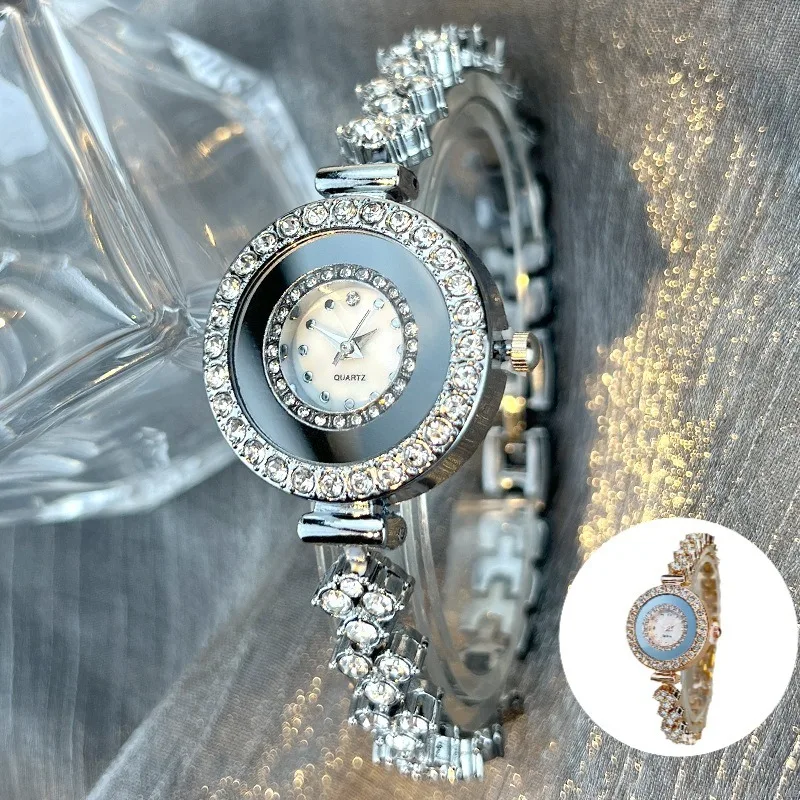 고품질 럭셔리 라인 석 여성 석영 손목 시계 패션 로마 다이얼 손목 시계 Relogio Feminino Relojs Para Mujer