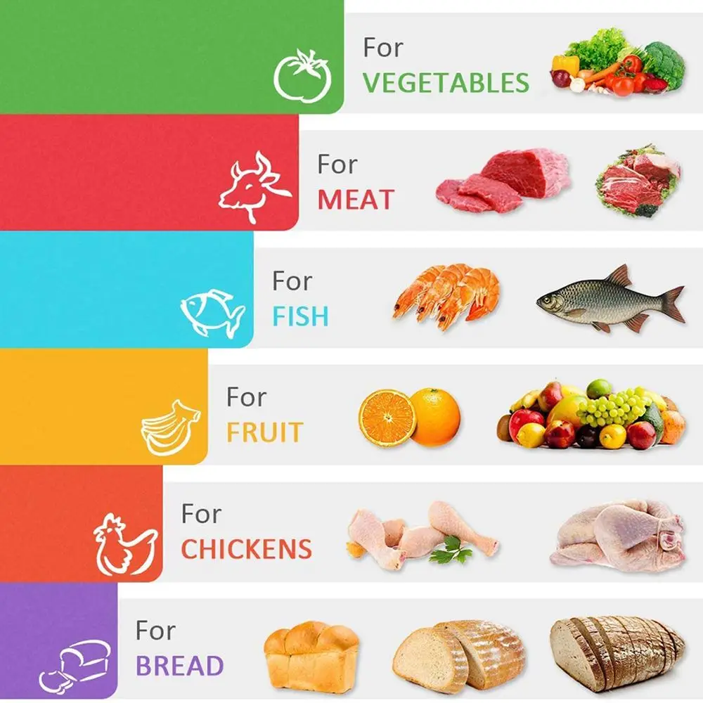 Portable Cutting Mat Set Colorful Kitchen Cutting Board Flexible Non-Stick Easy Clean Modern Cutting Boards Kitchen Tools