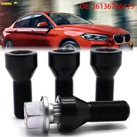 4 + 1 para BMW 1/3/5/6series 325 328i 525i 528i Z3 Z4 M3 M5 M6 juego de tuercas de pernos de rueda de bloqueo de coche 36136786419   Accesorios para automóviles M12X1.5