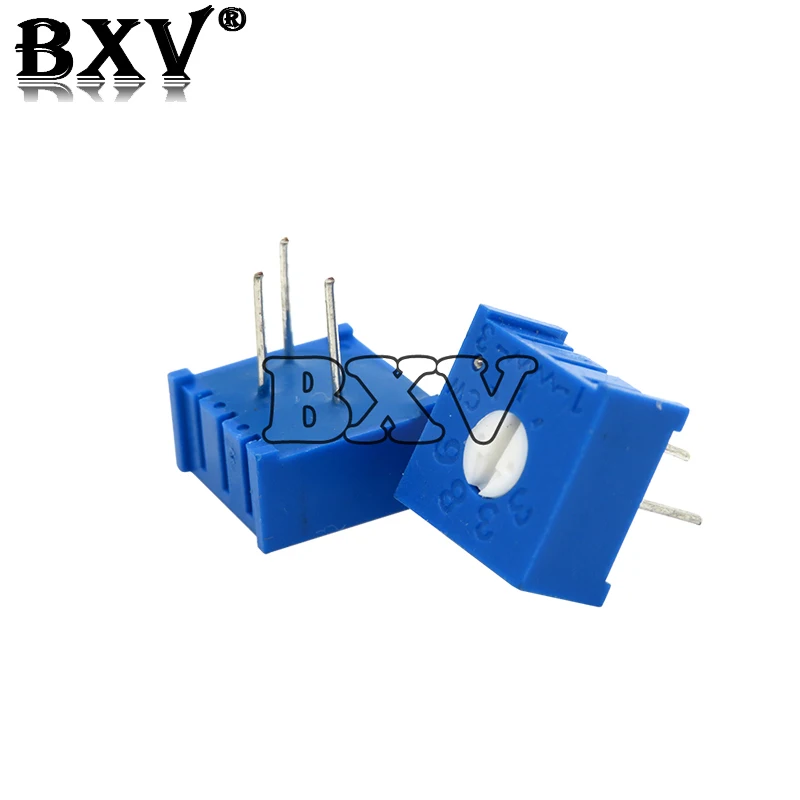 3386P Potentiometer Precision Adjustable Resistance 100 200 500 Ohm 1K 2K 5K 10K 20K 50K 100K 200K 500K 1M Ohm 103 10PCS/LOT