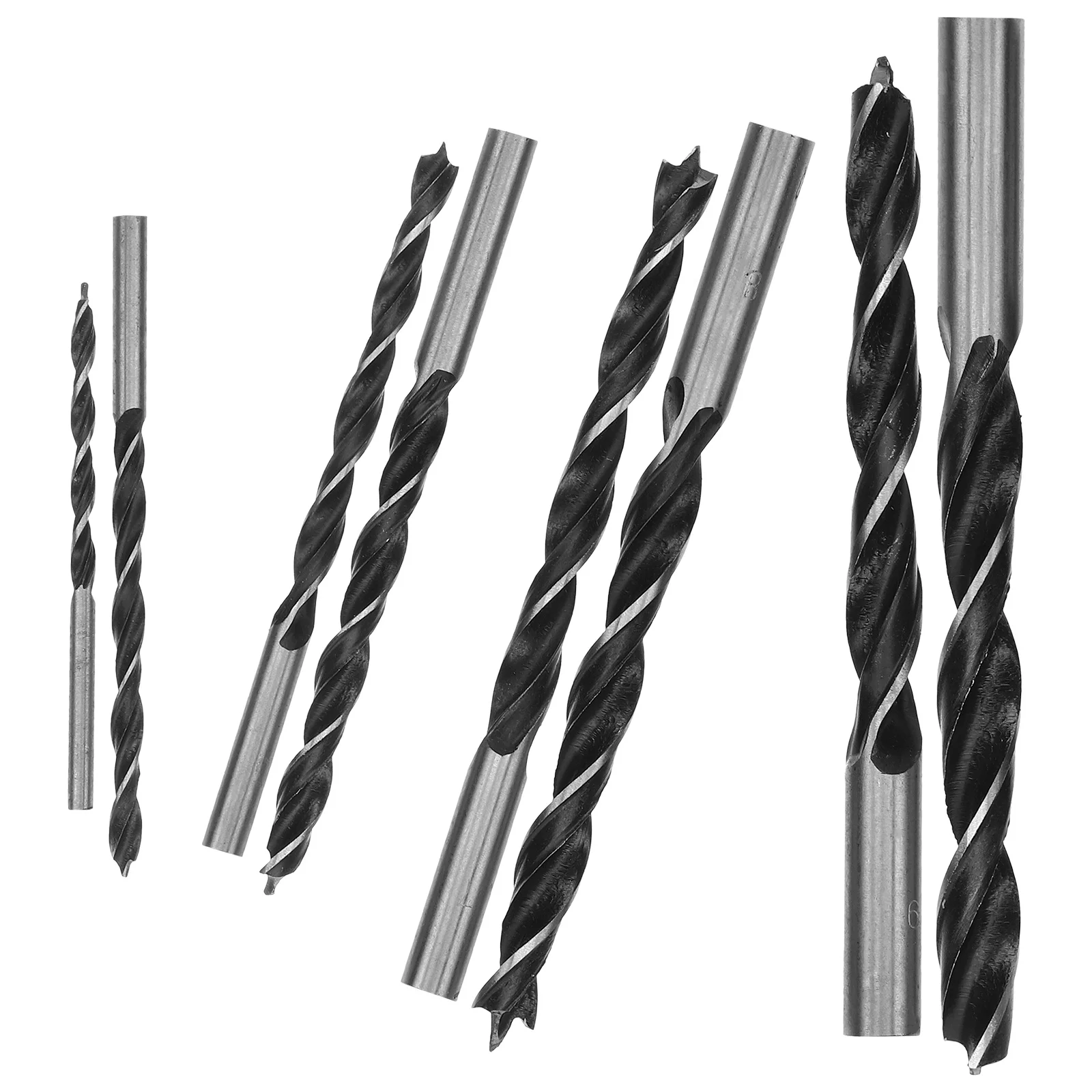 8pcs Woodworking Bit Set 3-10Mm Stainless Steel Metal Drill Bits For Impact Driver Quick Drill Bits Sets Tools Parts