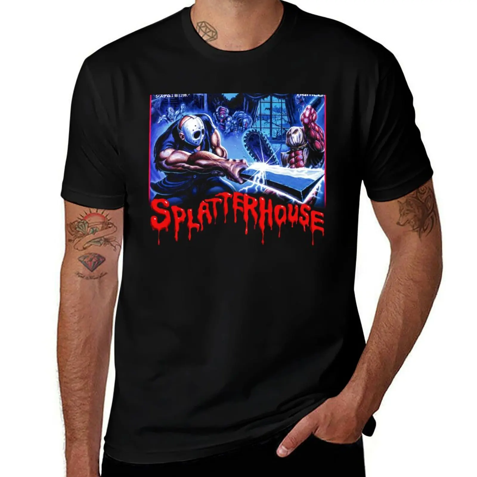 Футболка Splatterhouse с коротким рукавом для высоких и крупных людей