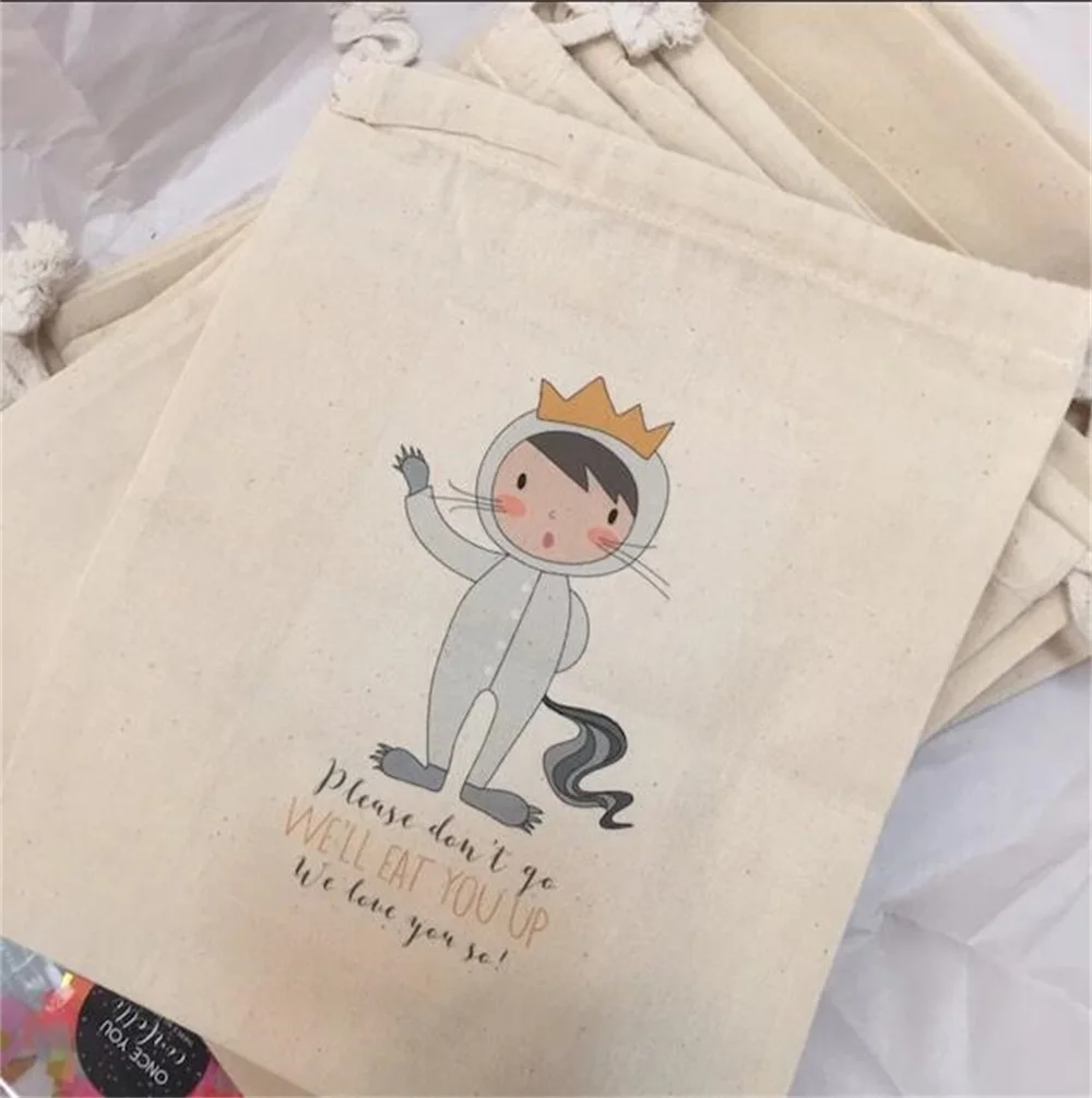 Wild Monster Things, Set of 20 Personalized Favor Bags, Wild Rumpus Birthday Party, Wild Things Birthday Party Favor Bags