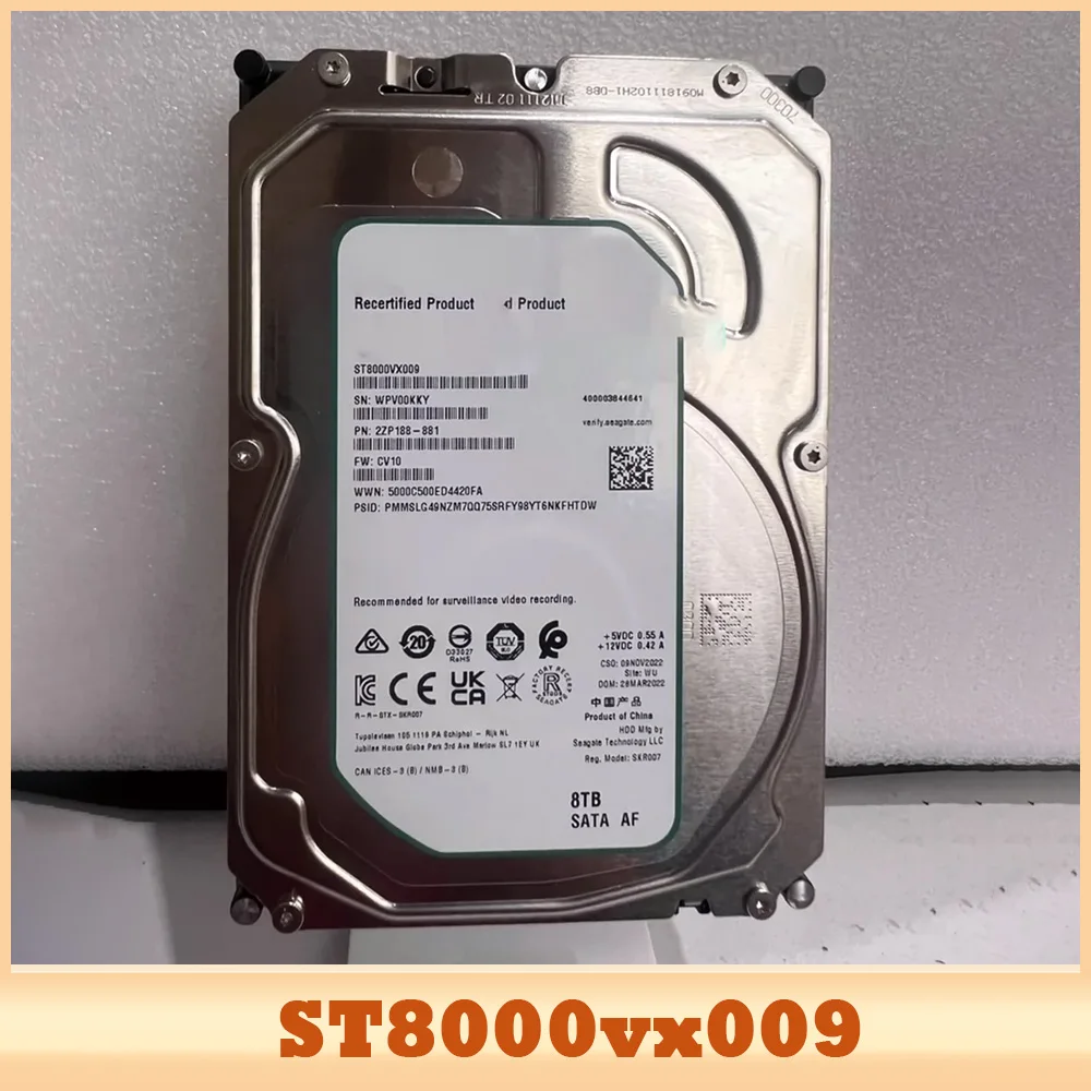 

Монитор Вертикальные жесткие диски 8T 3,5 дюйма SATA HDD ST8000VX009