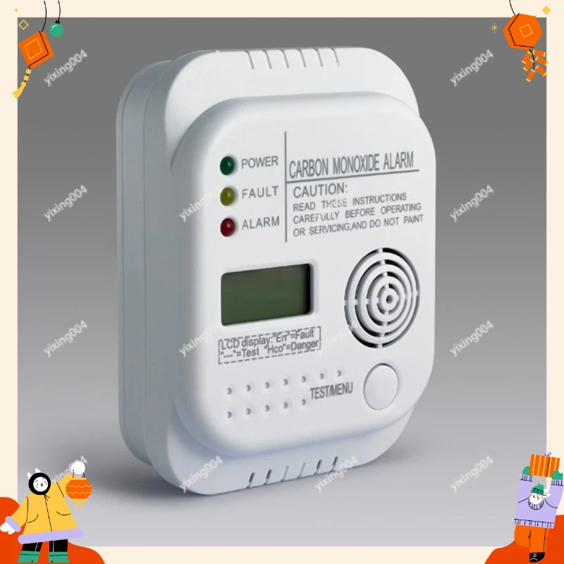 Household CO Detector Carbon Monoxide Alarm For Coal Fuel Gas Safety