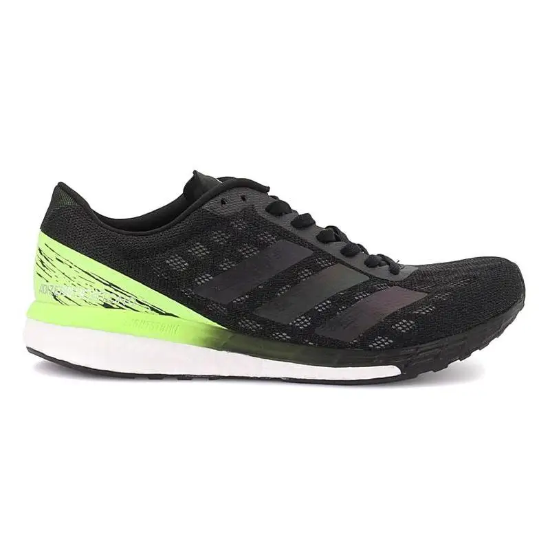 adidas Adizero Boston 9 Black Signal Green Sneakers shoes EG4657