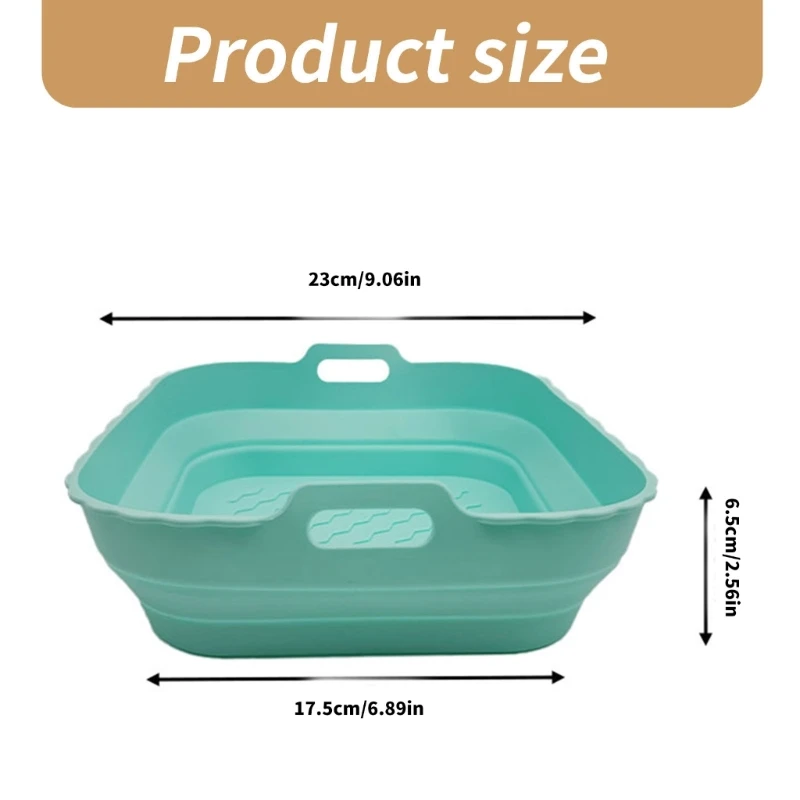 2ชิ้นซิลิโคนทอดอากาศสมุทรทอดอากาศซิลิโคนสมุทรสำหรับทอดอากาศถาดอบเตาอบนำมาใช้ใหม่สแควร์ทอดอากาศสมุทรA0NC