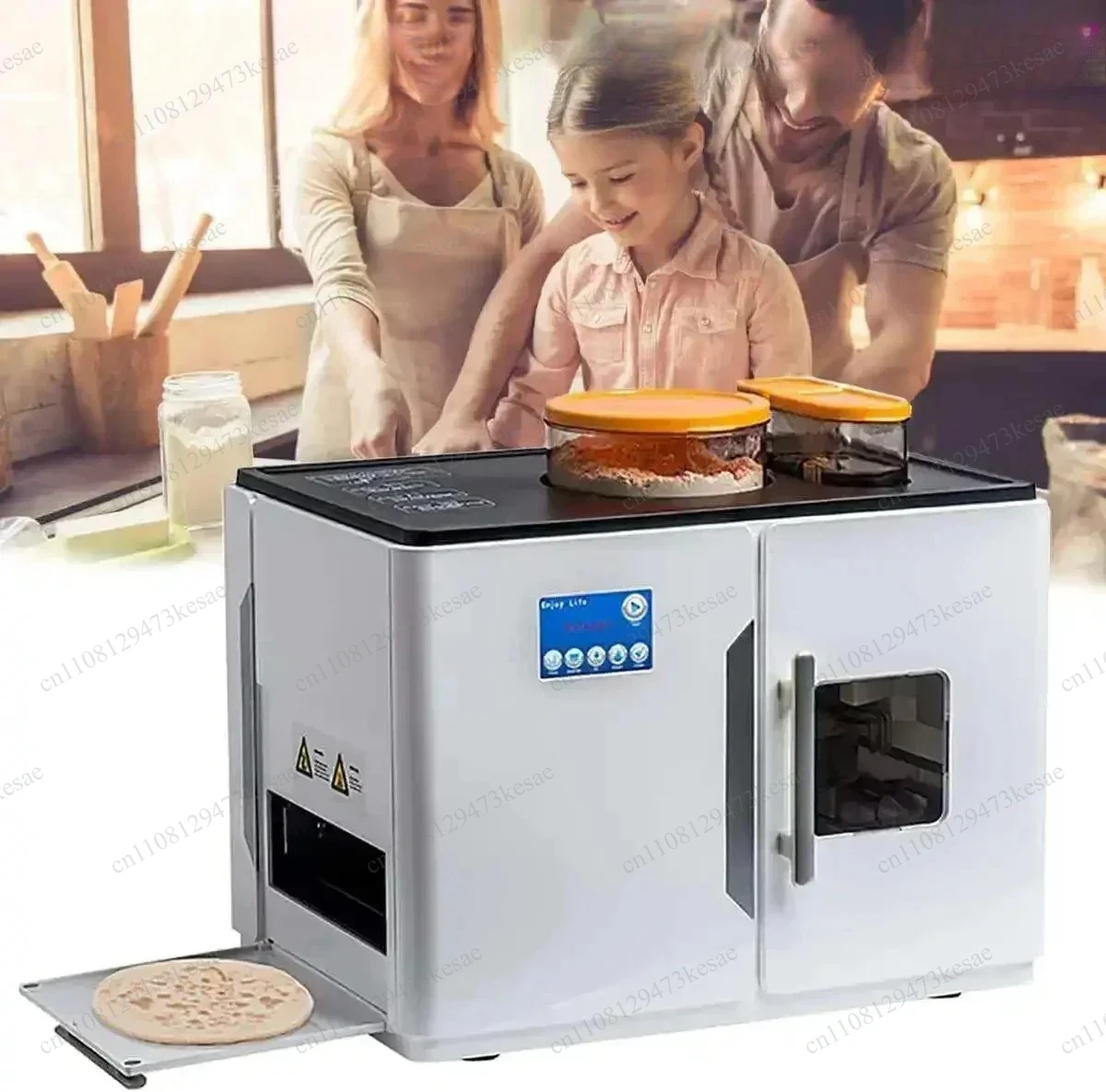 Automatic Roti Maker Machine Electric Chapati Tortilla Press Heavy Duty Commercial Flatbread Maker for Restaurant Hotel