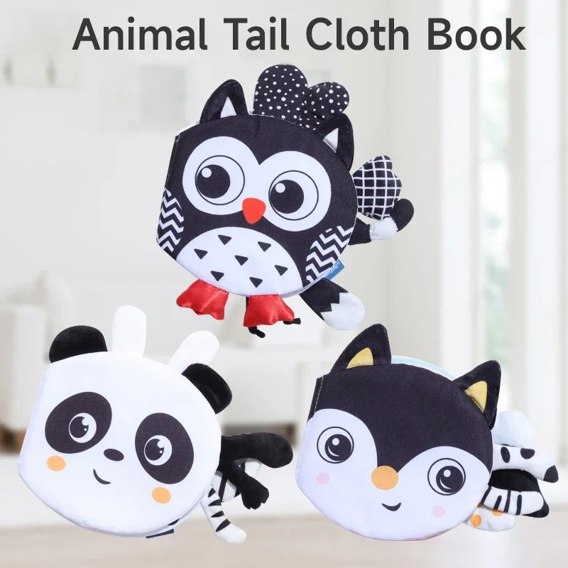 ألعاب الأطفال مونتيسوري 0 12 شهرًا كتاب قماشي للأطفال حديثي الولادة ألعاب سرير الأطفال الصغار النشاط الحسي كتاب من القماش ألعاب تعليمية مبكرة