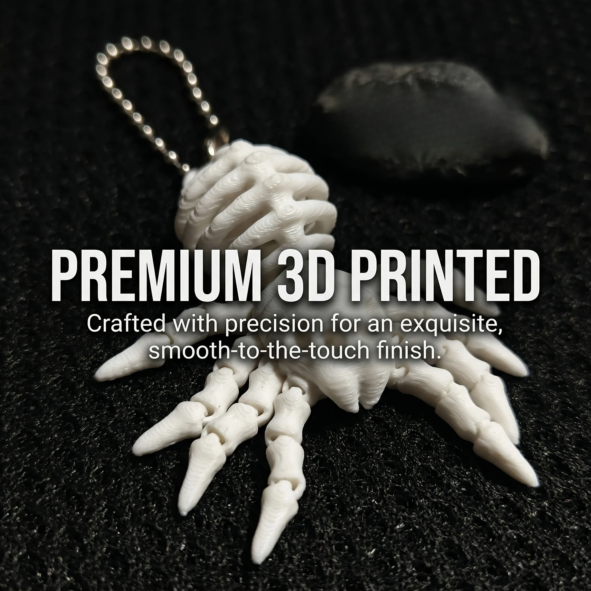 3D Printed Mini Spider Pendant Adorable Compact Keychain Ornament Portable Bag Car Hanging Decor Size 1.97x2.36 Inch DIY Gift