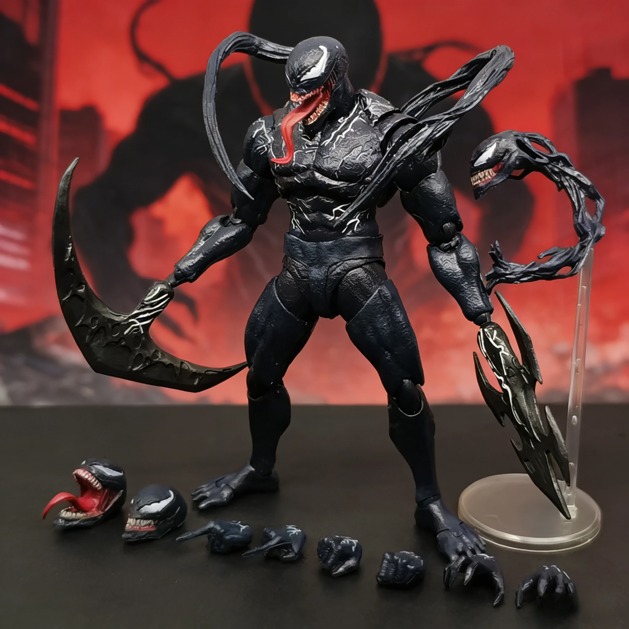 

13-20cm Venom 2 legends Action Figure Joint Movable Toys Change Face Statue Model Doll Collectible Toys Gift