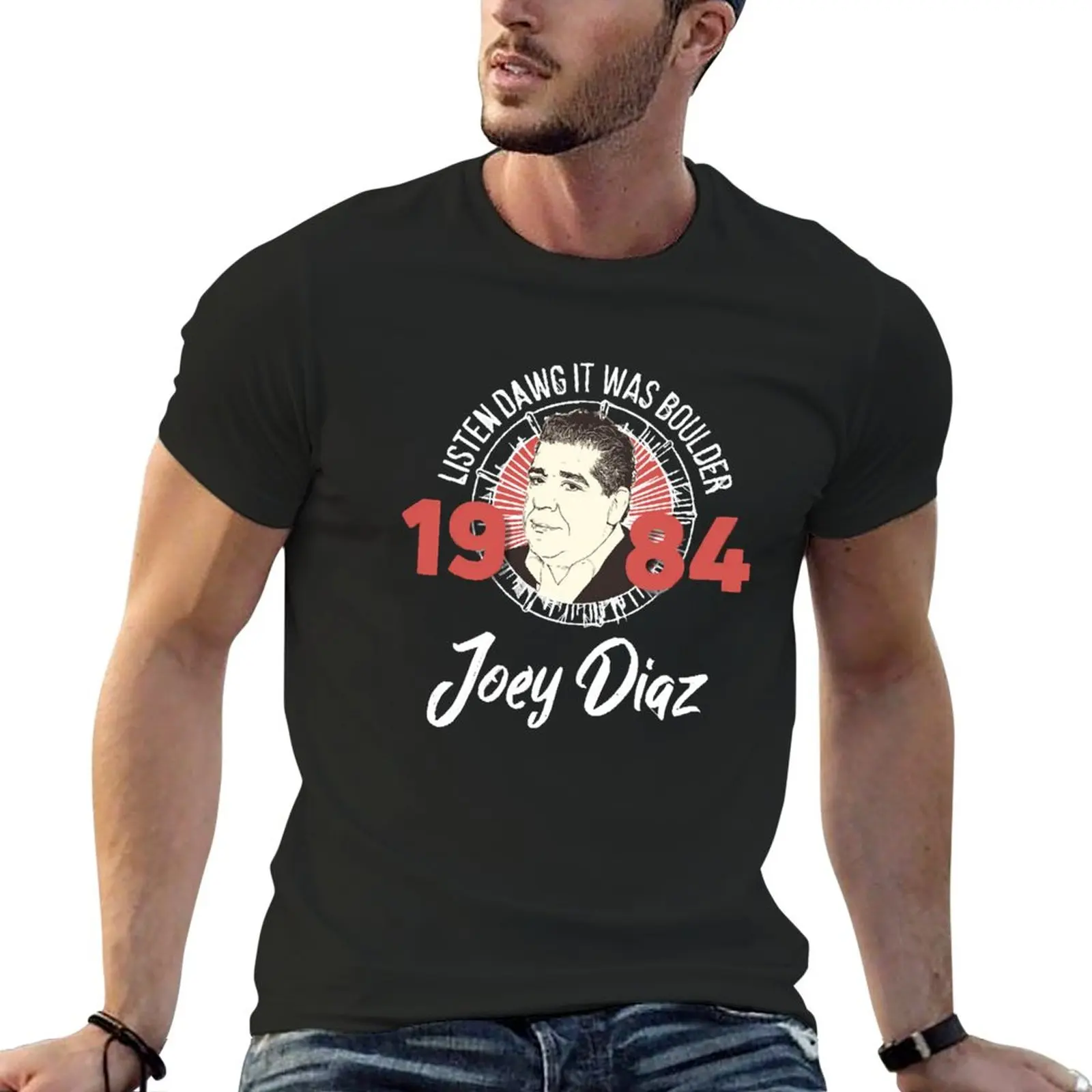 New Joey Diaz Boulder 1984 T-Shirt sweat shirt summer clothes mens t shirts