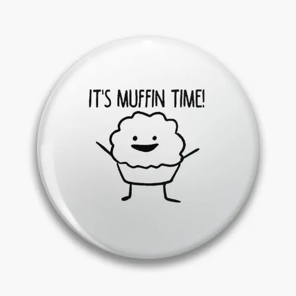 Muffin Time  Soft Button Pin Decor Women Metal Cartoon Collar Cute Jewelry Funny Lapel Pin Gift Badge Fashion Creative Clothes