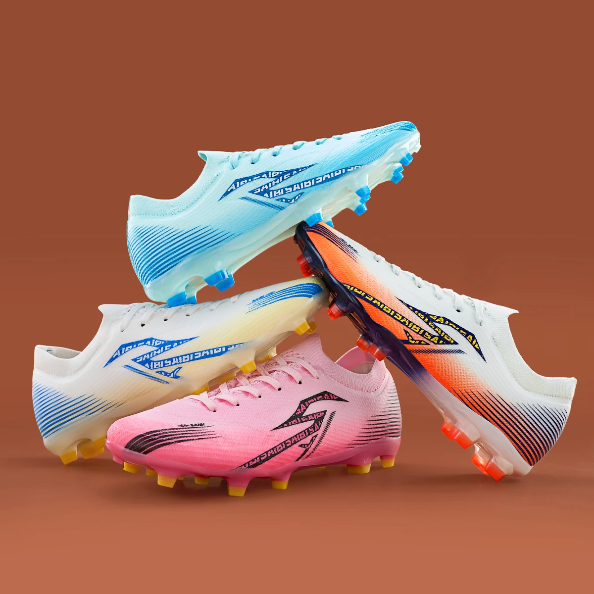 

Fashionable football shoes with TF studs and FG long studs, suitable for both men and women, designed for professional training.