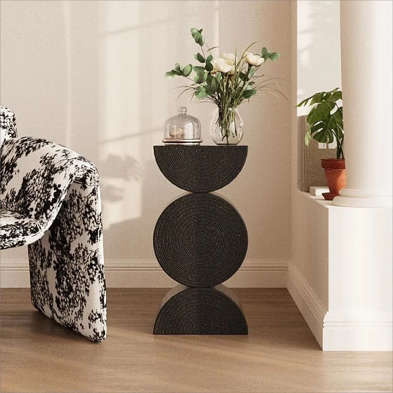 

MOMO Ancient Sofa Side Table Living Room Household Small Household Corner Table French Retro B&B Model House Small Coffee Table