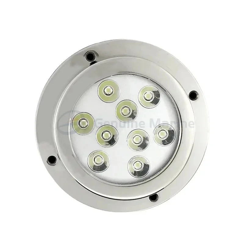 Genuine Marine 12V IP68 Fishing Boat LED Underwater Light Stainless Steel Color Change Vessel Waterproof Light