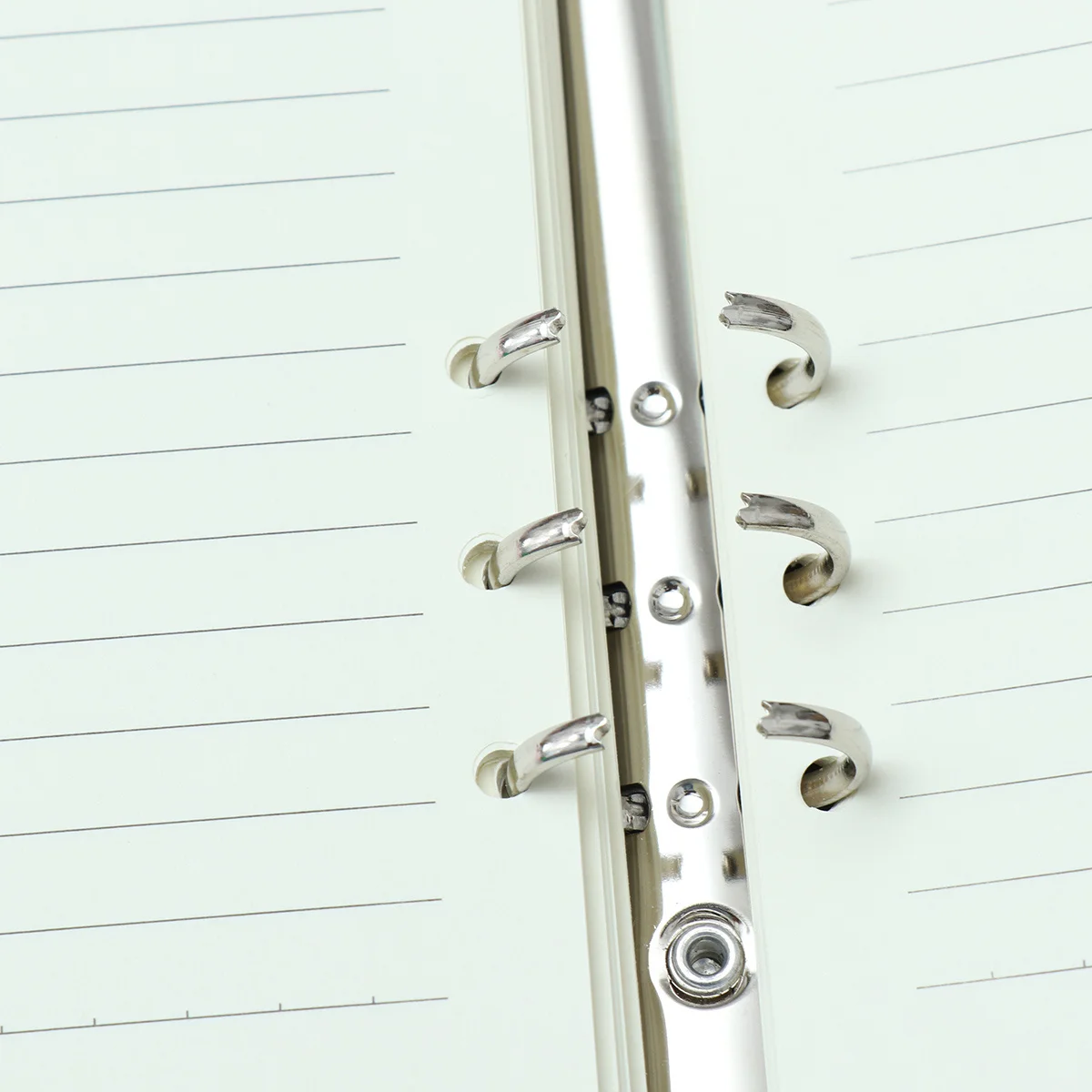 Taccuino Deluxe con cerniera in PU a 6 anelli A6 Blocco note aziendale Organizzatore Cartella di file Calcolatrice Penna Anello Supporto per iscrizione Viaggio