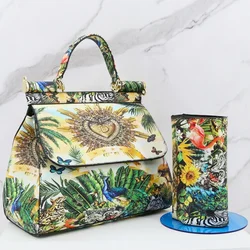 2024 Classic Crossbody Bags For Women Frame Handbag Purses And Handbags Luxury Purse Suit Printing Shoulder Totes Ladies Bolsa