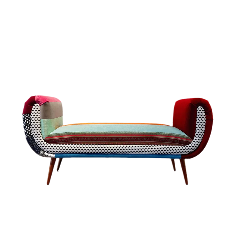 

Gaia fabric scroll concubine couch South East Asia concubine