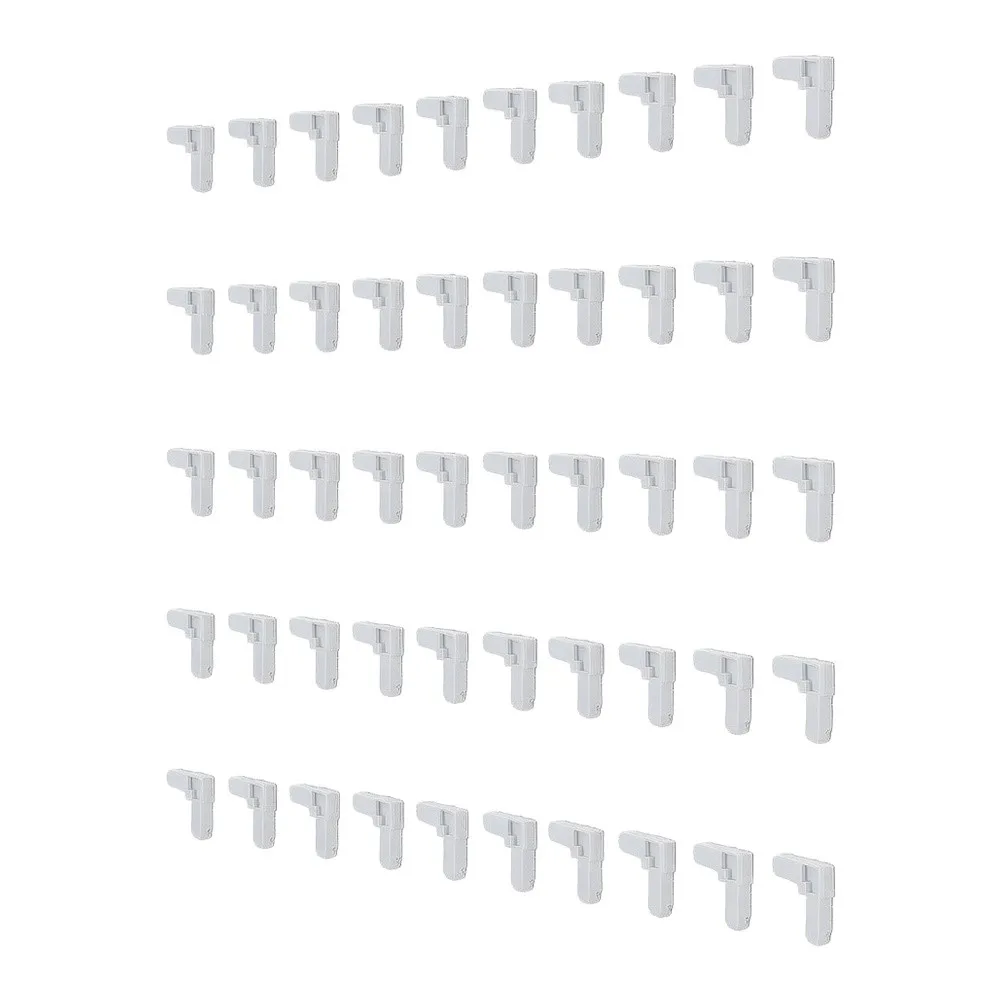50Pcs Screen Frame Corners And 25 Spring Clips Kit For 5/16 X 3/4 Inch Window Screen Repair White,, Furniture Parts