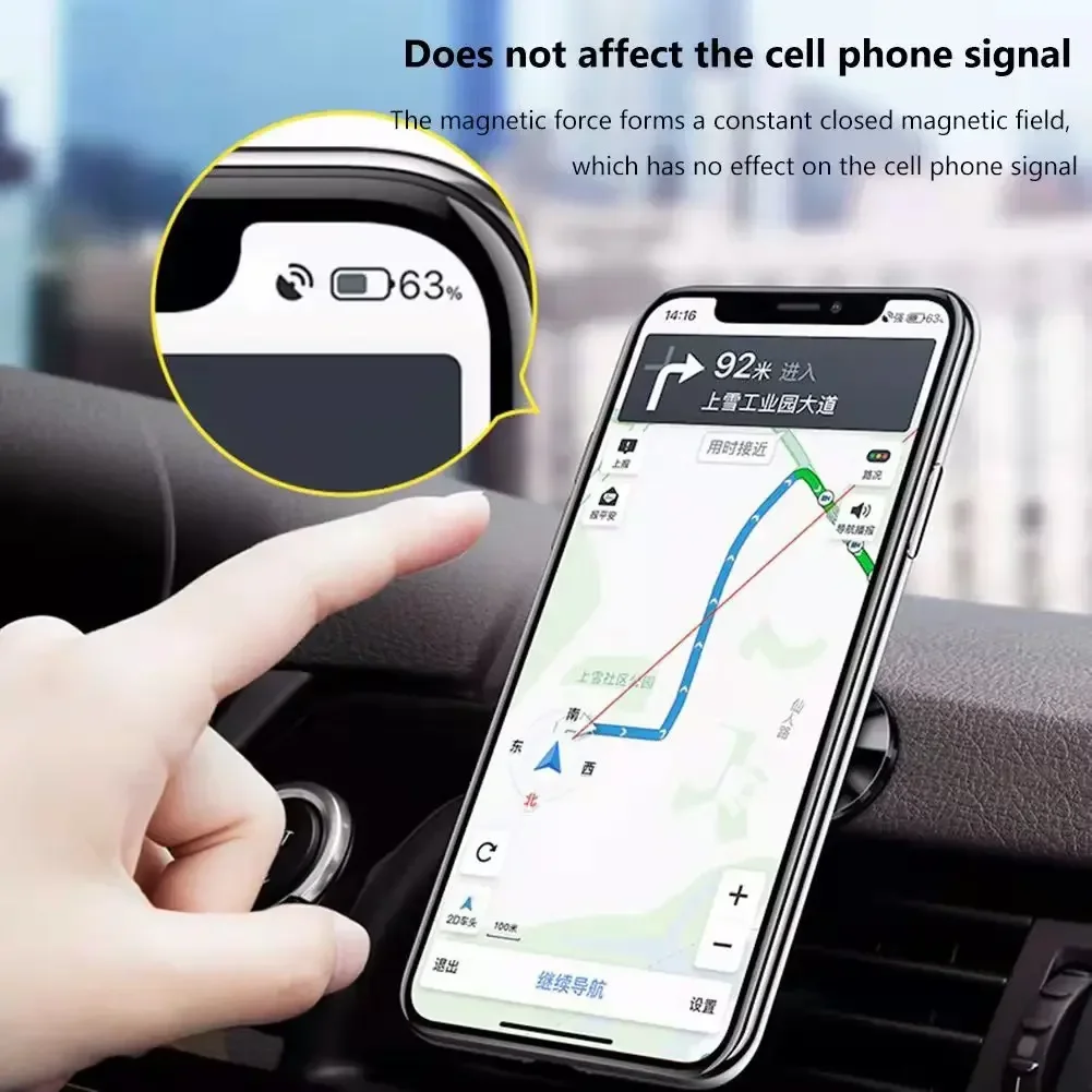 Magnetische Auto-Handyhalterung, Magnet-Halterung, Handy-Ständer, GPS-Unterstützung für iPhone 14 13 12 Pro, Xiaomi, Huawei, Samsung, Oneplus – Detail 10