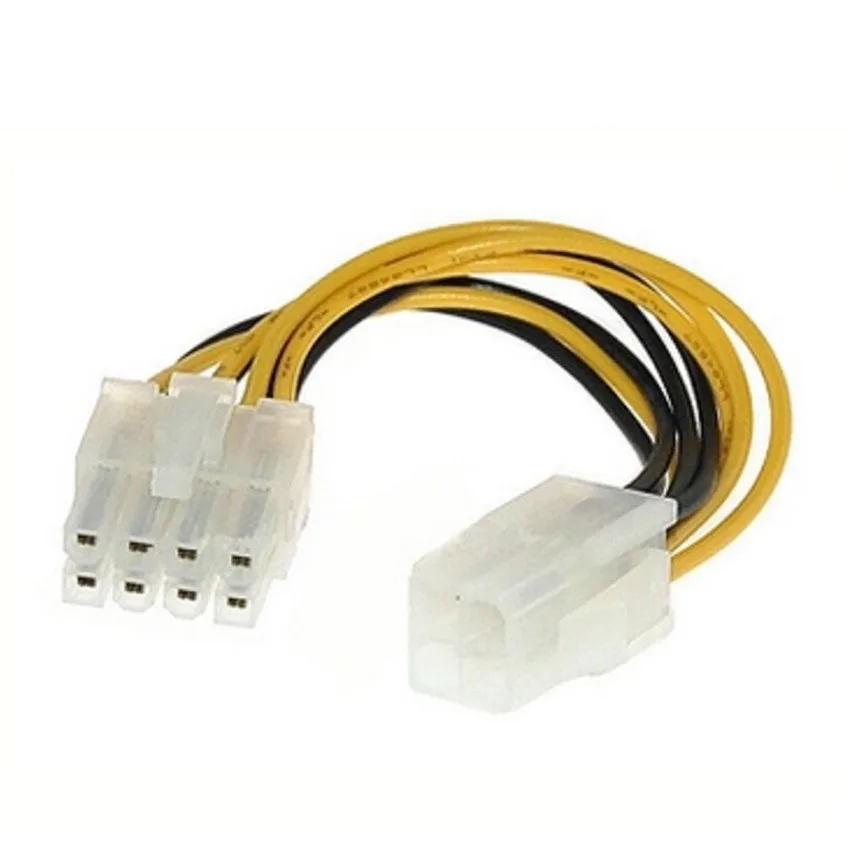 ATX 4 Pin Male to 8 Pin Female EPS Power Cable Cord Adapter CPU Power Supply Futural Digital Drop Shipping