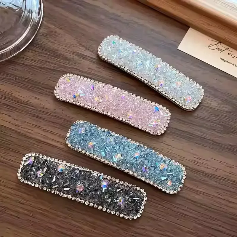 Luz de luxo high-end cheio de diamante cristal hairpin temperamento acessórios de cabelo para womenories