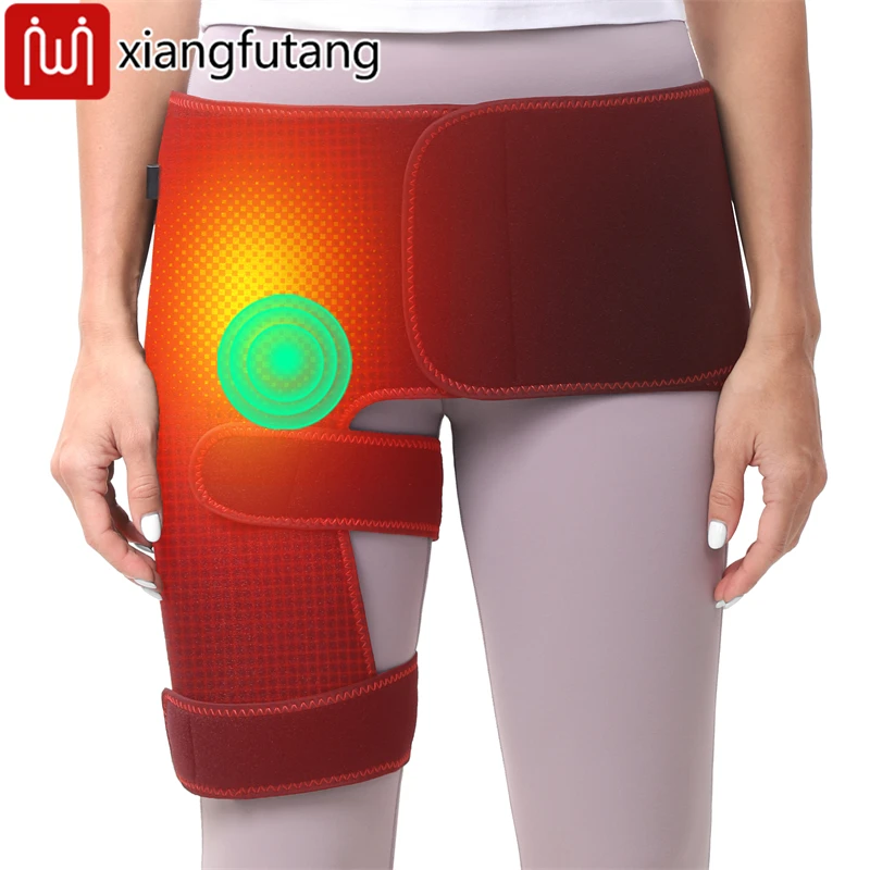 Hip Heating Pad Electric Heated Hip Brace Arthritis/Thigh/Buttock Electric Heat Pad for Sciatica Nerve Relief Birthday Mom/Wife